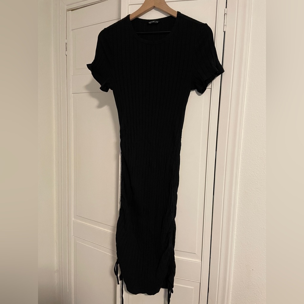 Black Ribbed Dress